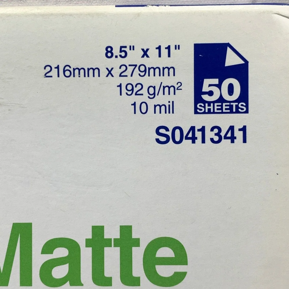 Epson Enhanced Matte Paper 8.5